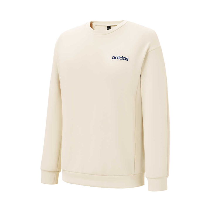 Adidas Adidas Sweatshirts Women's Ecru Crew Neck Moderate Regular