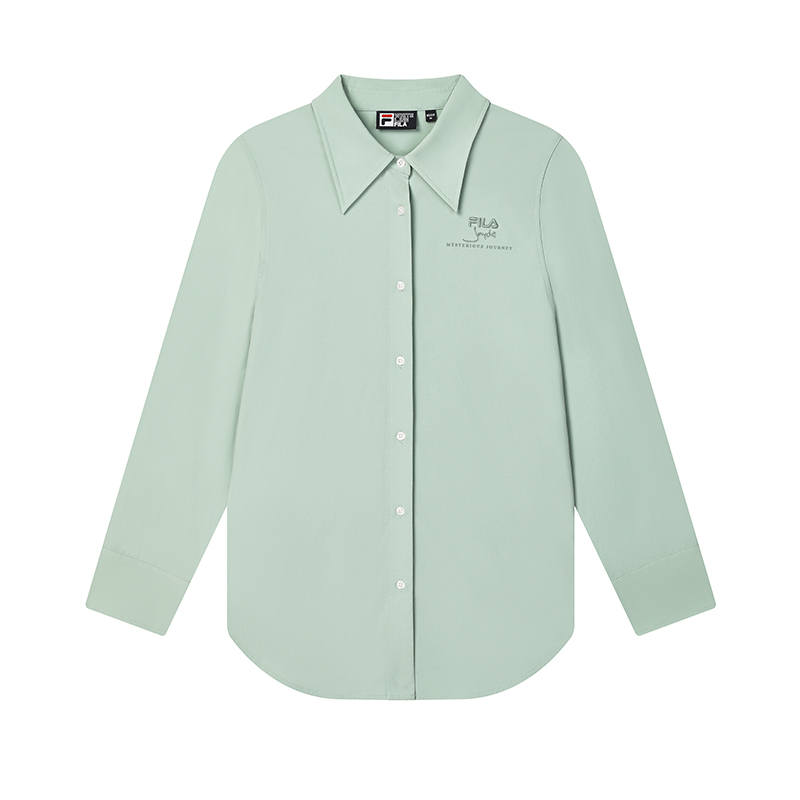 FILA Shirts Women's Light Smile Green Lapel Moderate Other