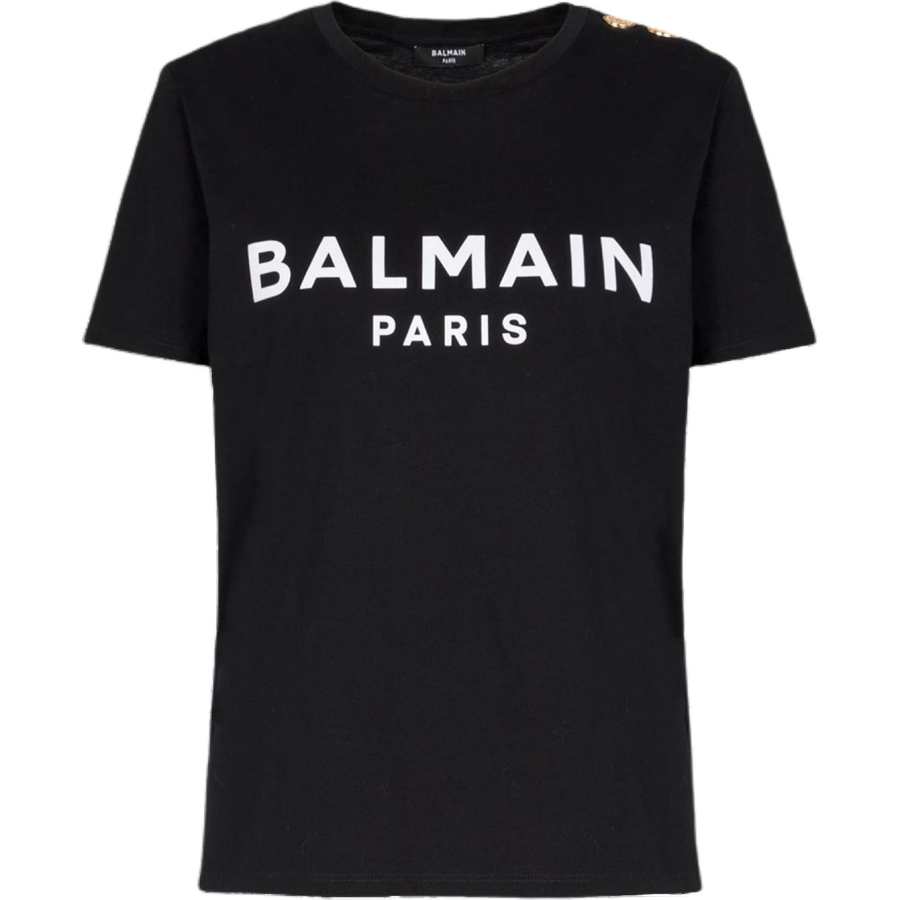 BALMAIN BALMAIN Logo Printed Crewneck T Shirt