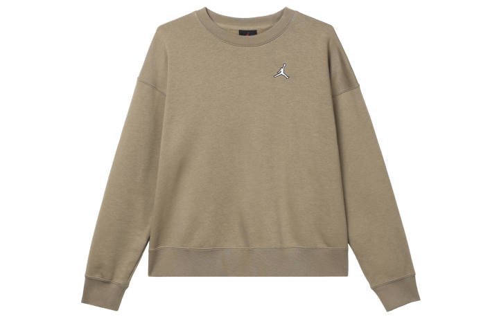 Jordan Jordan Sweatshirts Women's Olive Green Crew Neck Moderate Regular