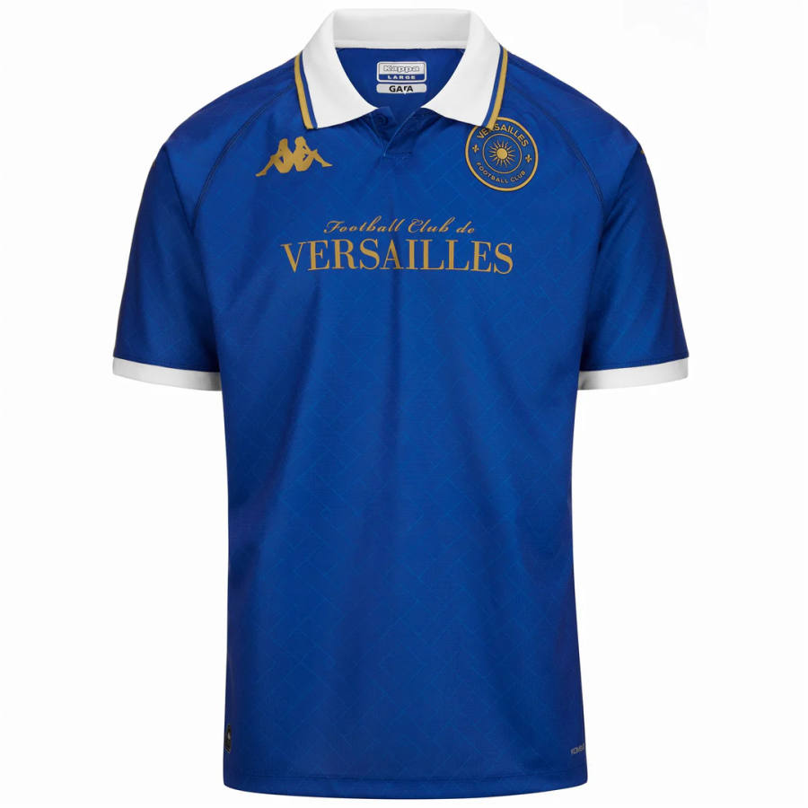 Kappa Soccer Jersey Men's Blue White Gold