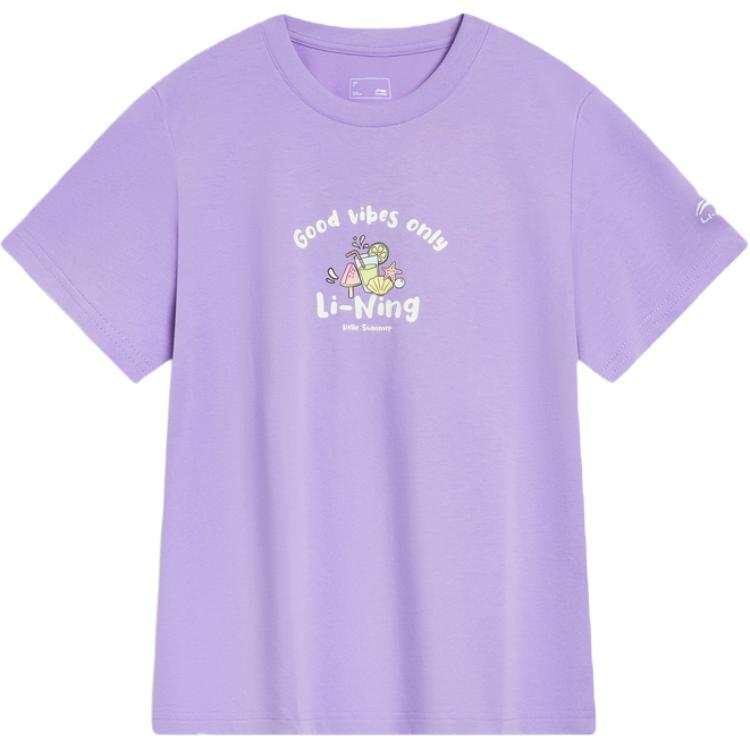 Li-Ning Li Ning Sports Life Collection T Shirt Women's Vero Rose Purple