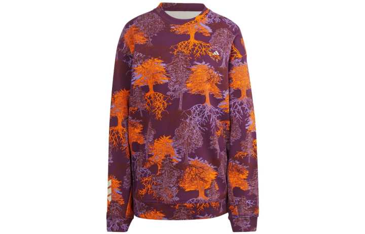 Adidas Adidas X Stella McCartney Sweatshirts Women's Deep Purple Lilac Crew Neck Moderate Regular