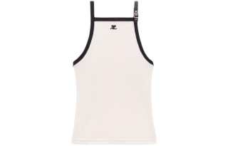 COURREGES Courrèges Buckle Contrast Tank Top