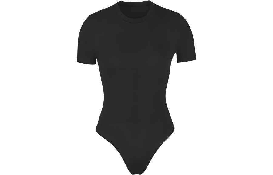 Skims Bodysuits Women's Smoke Gray Crew Neck