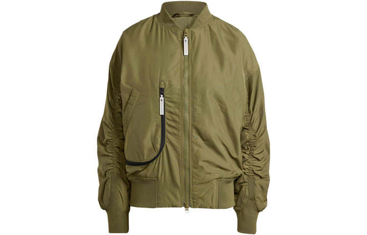Adidas Adidas x Stella McCartney Sportswear Woven Bomber Jacket Jackets & Coats Women's Dark Olive Green