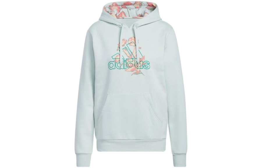 Adidas Adidas Sweatshirts Women's Linen Green Hooded Moderate Regular