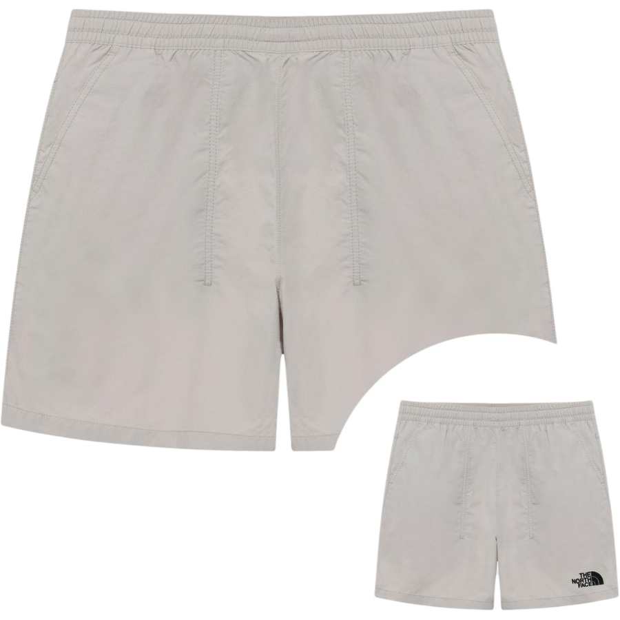 THE NORTH FACE Casual Shorts Unisex White Sand Gray