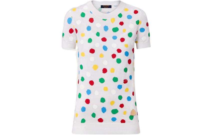 LOUIS VUITTON x Yayoi Kusama SS23 Cashmere Sweater Women's White