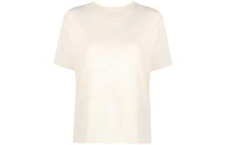 KHAITE Crew neck Cotton T shirt