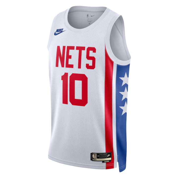 Nike Nike Brooklyn NetsDri Fit Ben Simmons Basketball Jersey Men's White
