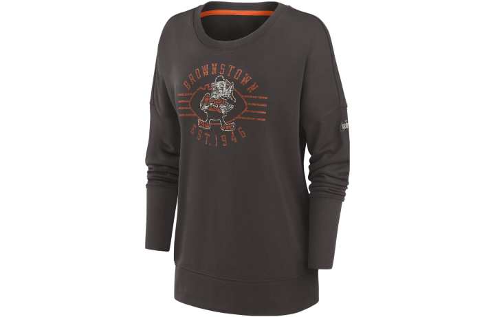 Nike Nike Sweatshirts Women's Brown Crew Neck Moderate Other