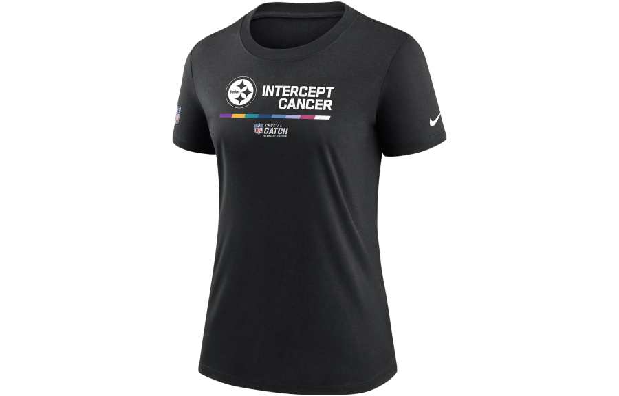 Nike Nike T Shirts Women's Black Crew Neck Moderate Straight Fit