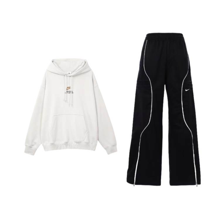 Nike Nike Sweatshirt Sets Unisex Hooded Moderate