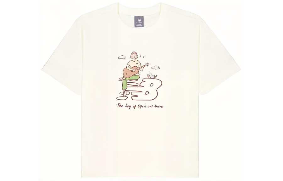 New Balance New Balance x PK Attractive Lifestyle Drop Shoulder Sleeve T Shirt Women's White