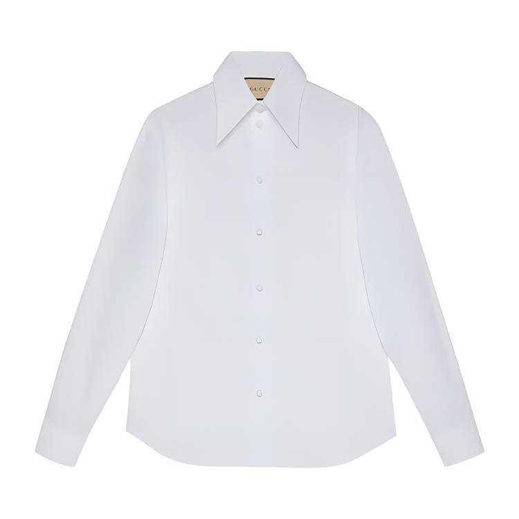 GUCCI Women's Cotton Poplin Shirt White
