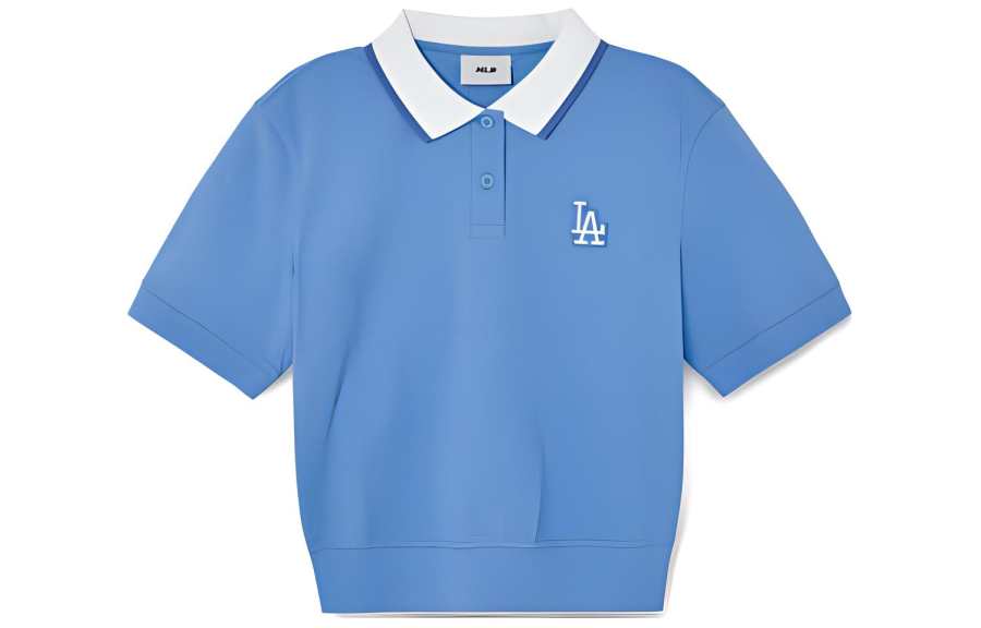 MLB Los Angeles Dodgers Polo Shirts Women's Blue Polo Collar Thin Other