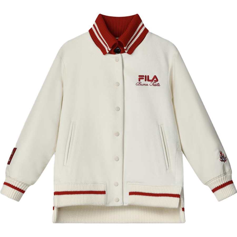 FILA Dragon Dragon Series Jacket Unisex Porcelain White