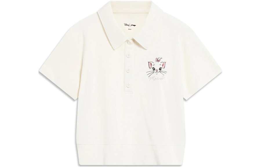 Li-Ning Li Ning x Disney Polo Shirt Women's Ecru