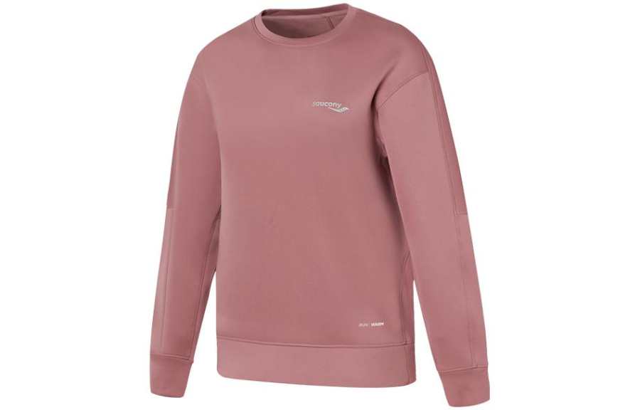 Saucony Sweatshirts Women's Purple Pink Crew Neck Moderate Regular