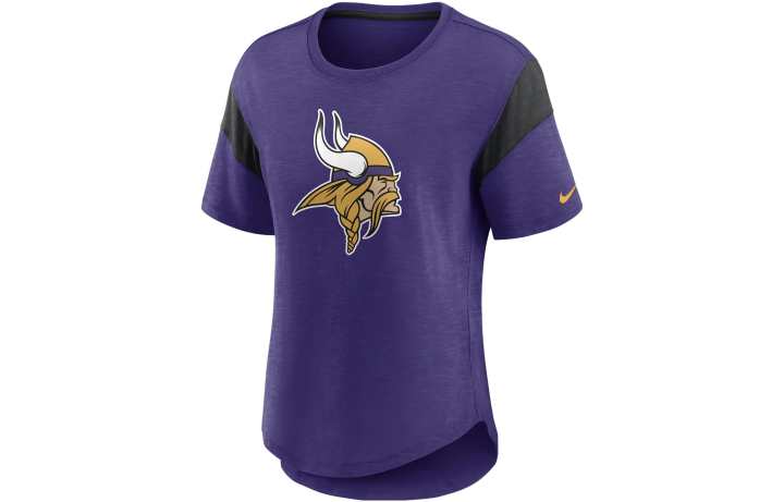 Nike Nike T Shirts Women's Purple Crew Neck Moderate Straight Fit