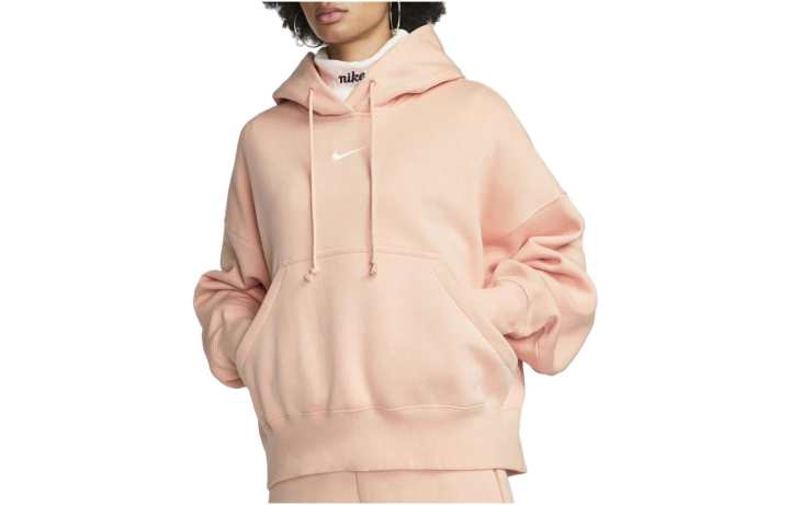 Nike Nike Sweatshirts Women's Flesh Pink Hooded Moderate Regular
