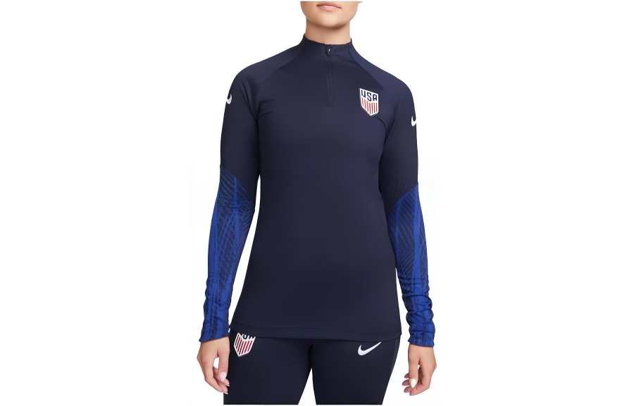 Nike Nike T Shirts Women's Blue Turtleneck Moderate Straight Fit
