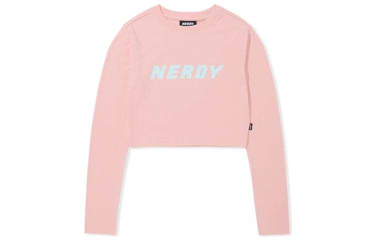 Nerdy Sweatshirts Women's Pink Crew Neck Moderate Other