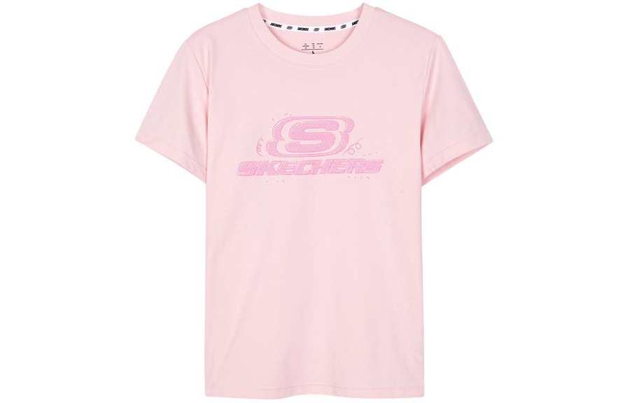 Skechers Regular T Shirt Women's Chalk Pink