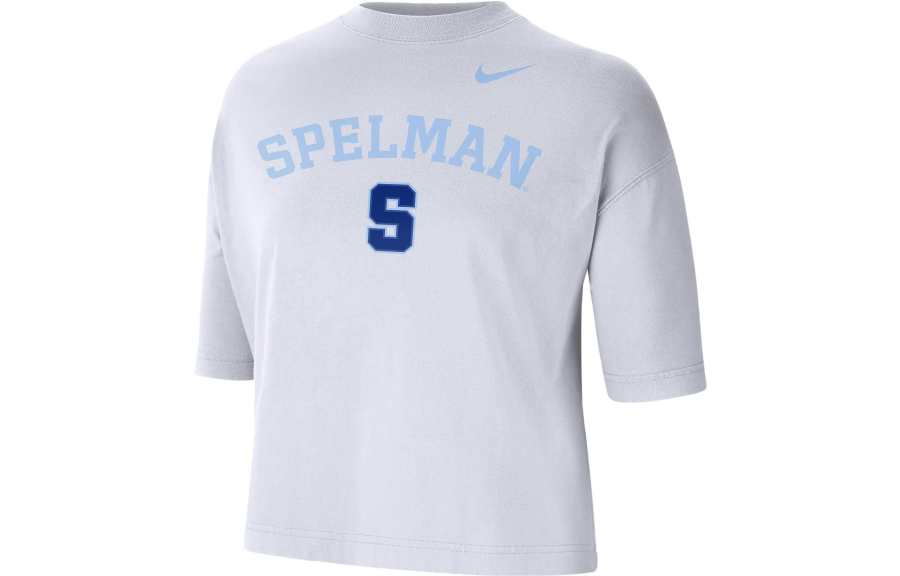 Nike Nike T Shirts Women's White Crew Neck Moderate Straight Fit