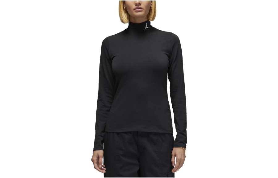 Nike Nike T Shirts Women's Black Stand Collar Moderate Other