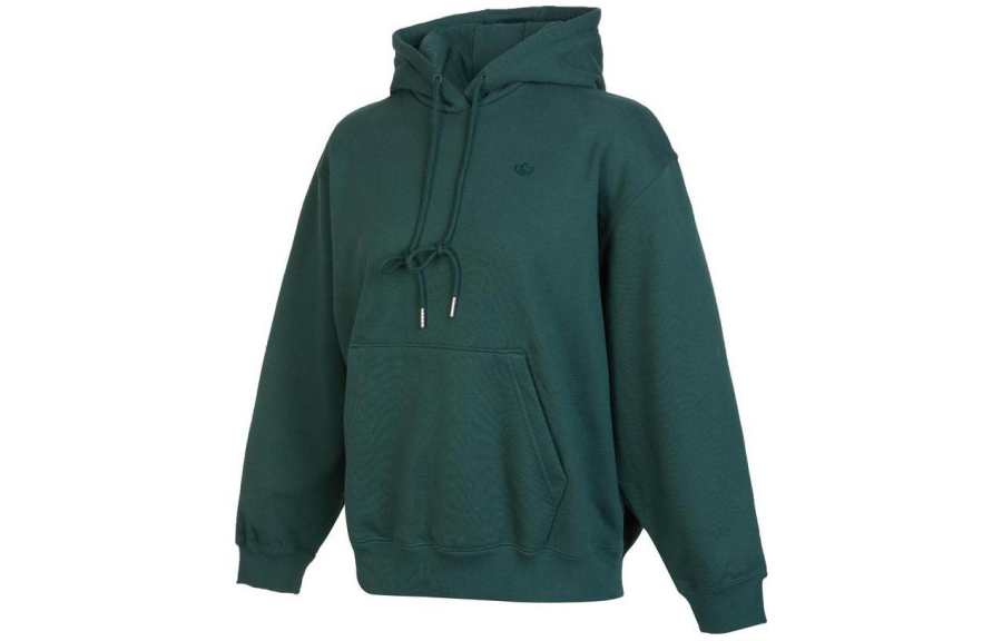 Adidas Originals Sweatshirts Women's Green Hooded Moderate Regular