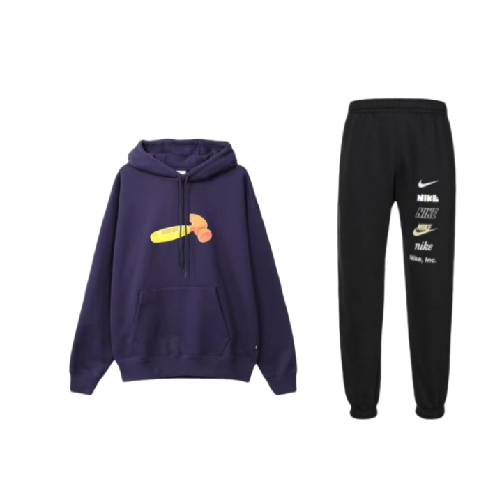 Nike Nike Sweatshirt Sets Unisex Hooded Moderate