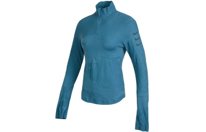 Nike Nike Knitwear Women's Blue Stand Collar Moderate Base Layer