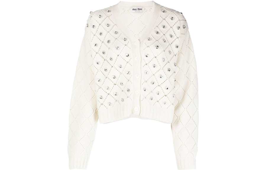 MIU MIU SS22 Knitwear Women's White