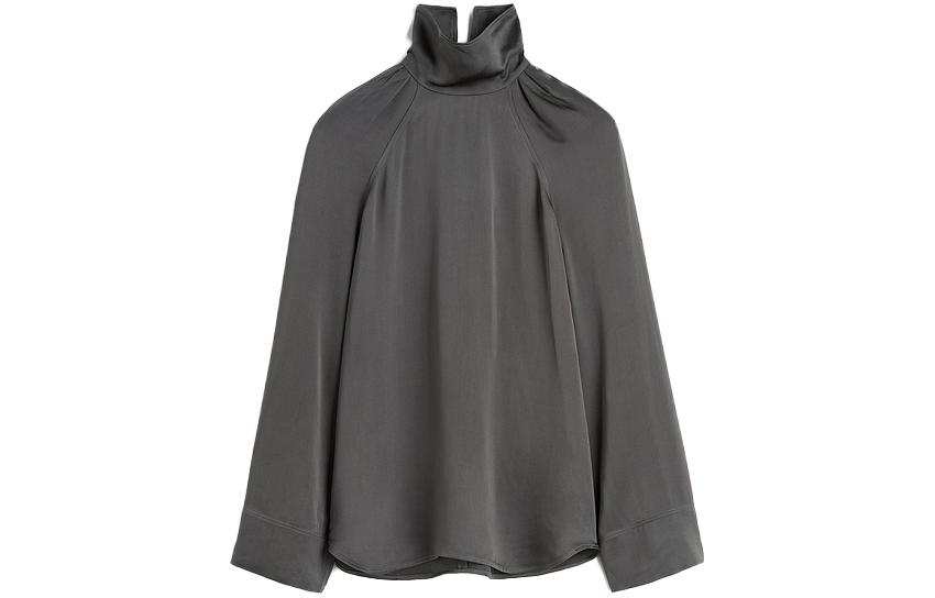 TOTEME Funnel-neck Long-sleeve Top