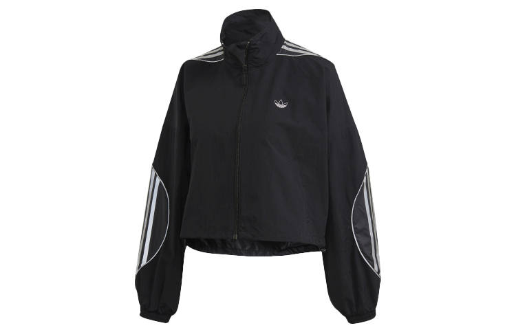 Adidas Originals Jackets Women's Black Stand Collar Moderate Other