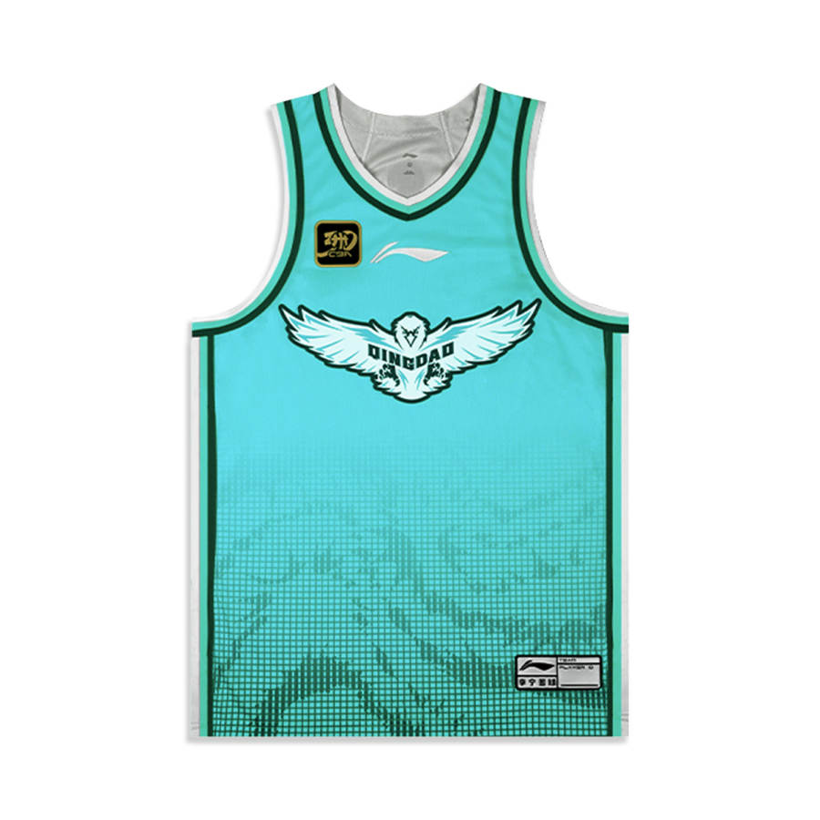 Li-Ning Li Ning CBA Basketball Jersey Men's Light Blue
