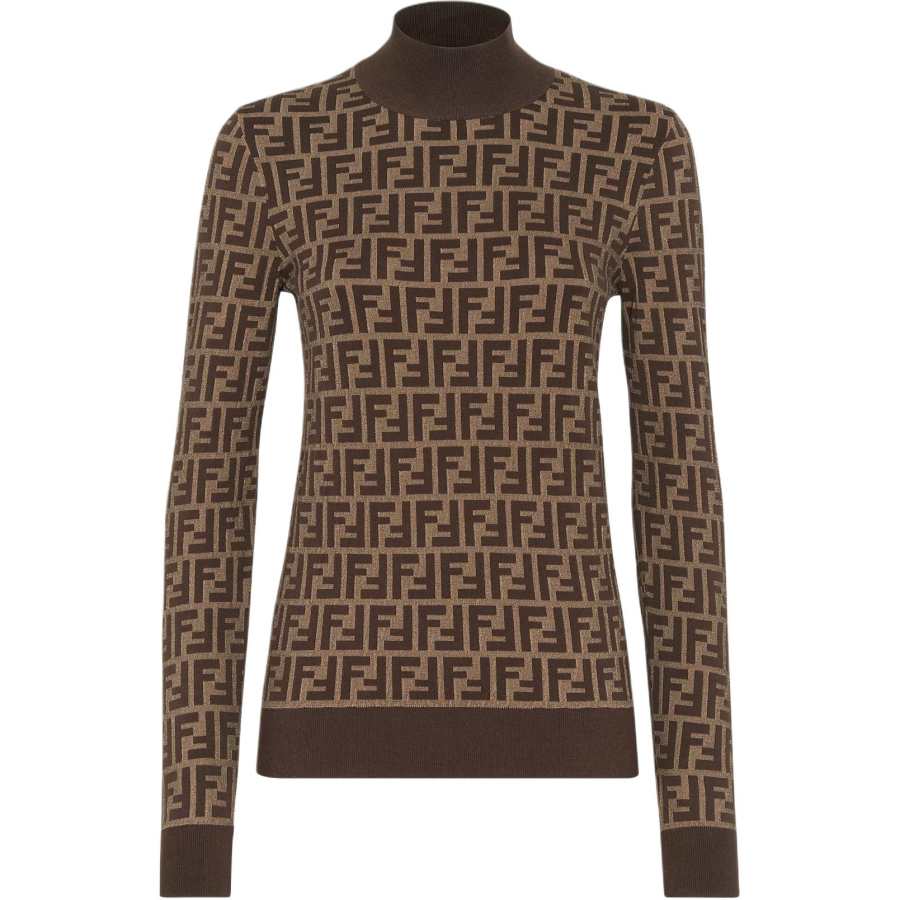 FENDI FENDI Monogrammed Knitted Jumper
