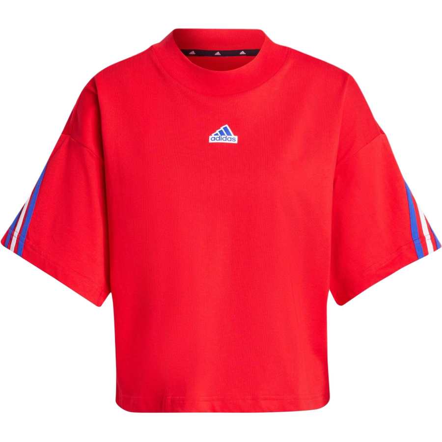 Adidas Adidas Women's Future Icons 3 Stripes T Shirt Better Scarlet