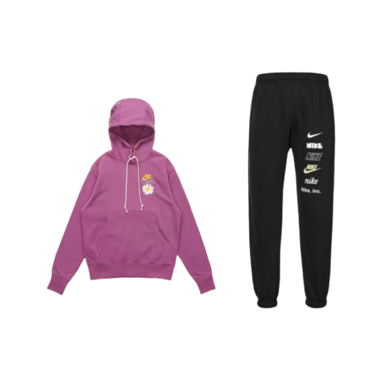 Nike Nike Sweatshirt Sets Unisex Hooded Moderate