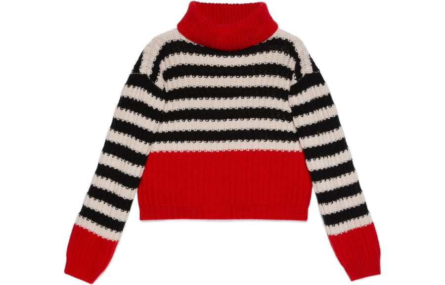 GUCCI Cashmere Sweaters Women's Red Moderate