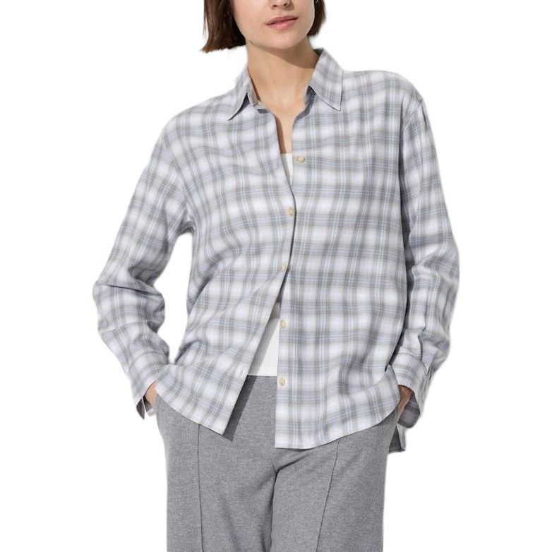 UNIQLO Shirts Women's Half Open Collar Moderate Other