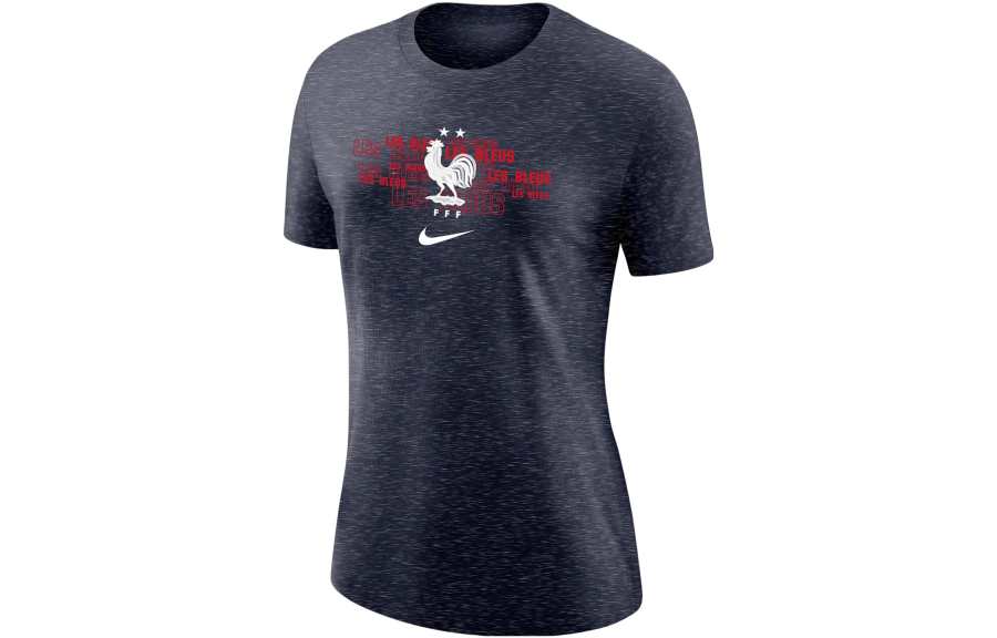 Nike Nike T Shirts Women's Marine Blue Crew Neck Moderate Other