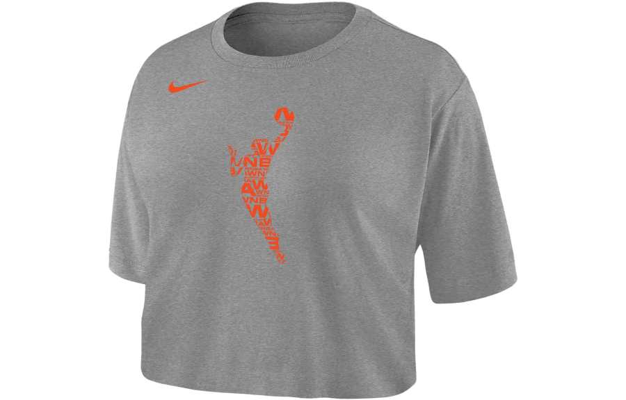 Nike Nike T Shirts Women's Dark Gray Crew Neck Moderate Other
