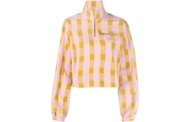 Adidas Adidas Sweatshirts Women's Yellow Stand Collar Moderate Regular