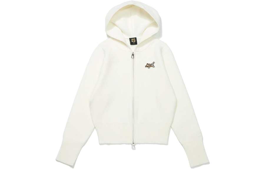 Li-Ning Li Ning Sports Trendy Collection Sweatshirts Women's Ecru Hooded Moderate Regular