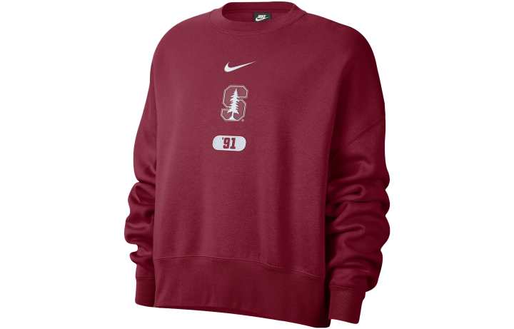 Nike Nike Sweatshirts Women's Red Crew Neck Moderate Regular