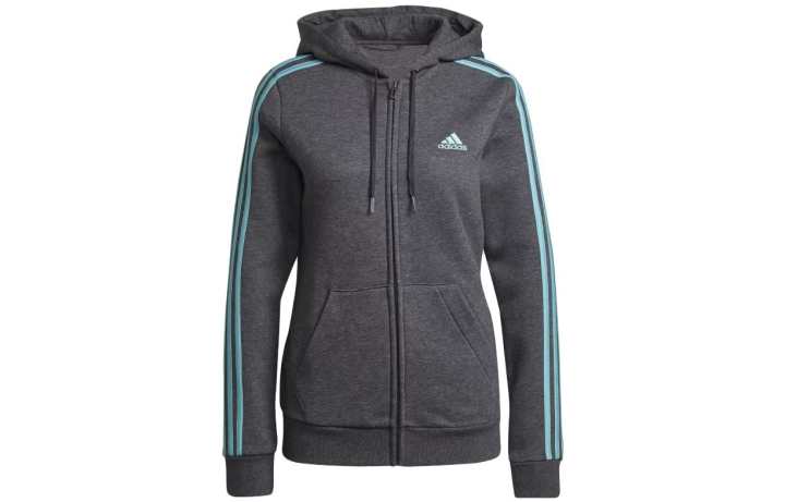 Adidas Adidas ESSENTIALS Jackets Women's Gray Hooded Moderate Other