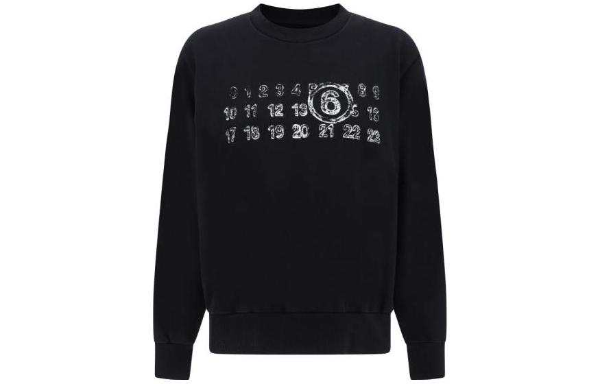 MM6 Maison Margiela Logo Printed Crewneck Sweatshirt